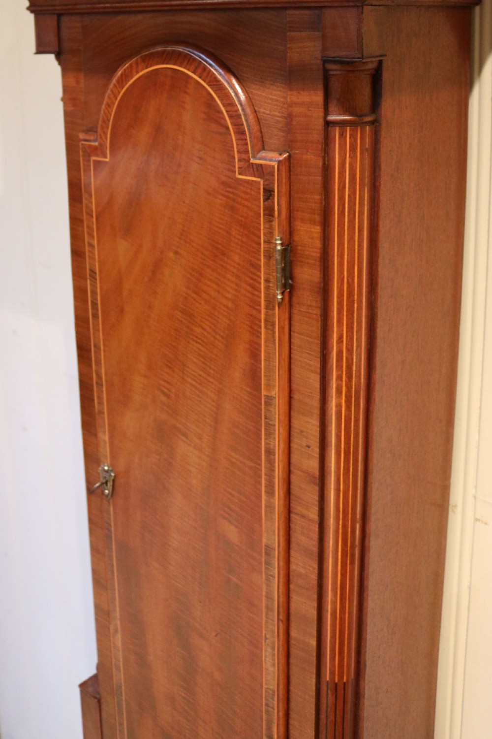 Small Scottish Mahogany Longcase Clock (Scotland, c. 1790) View VII