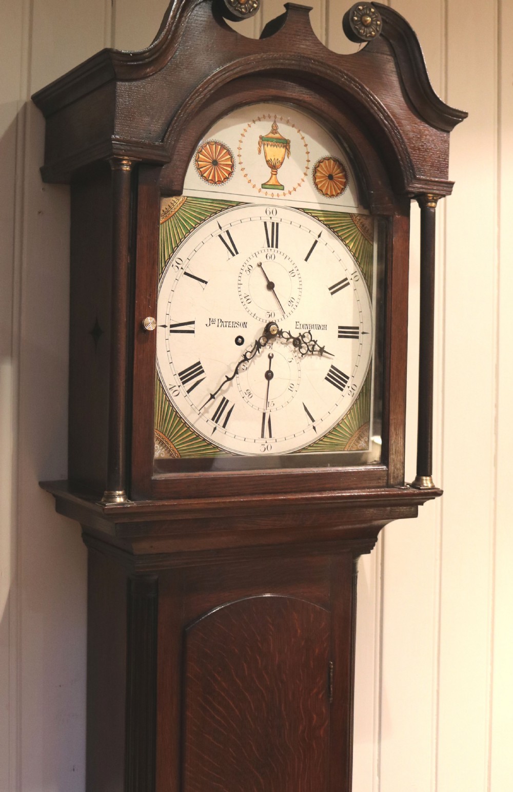 Small Oak Scottish Longcase Clock (Scotland, c. 1820) View II