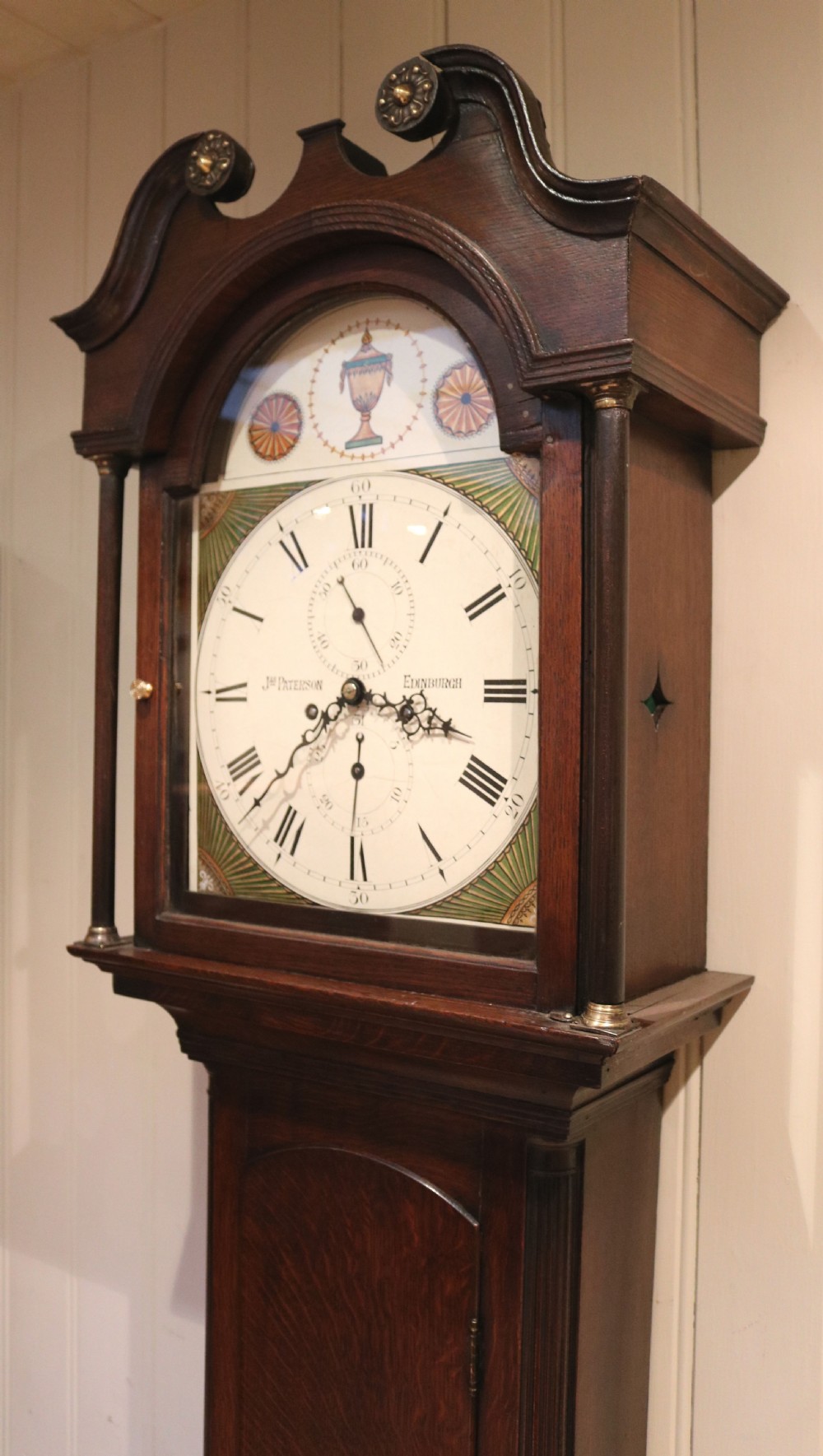 Small Oak Scottish Longcase Clock (Scotland, c. 1820) View III
