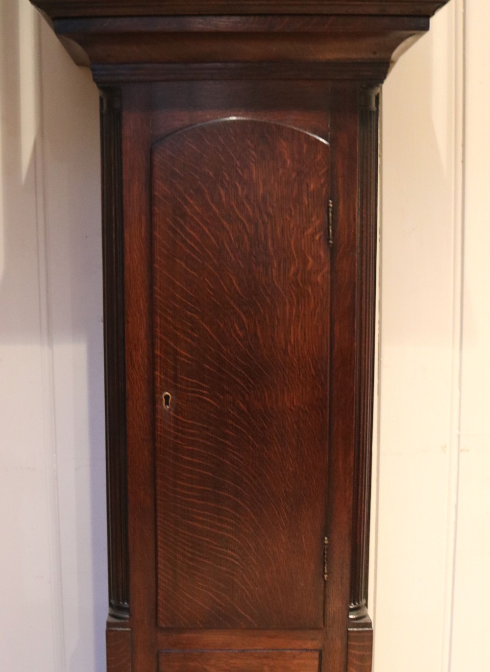Small Oak Scottish Longcase Clock (Scotland, c. 1820) View V