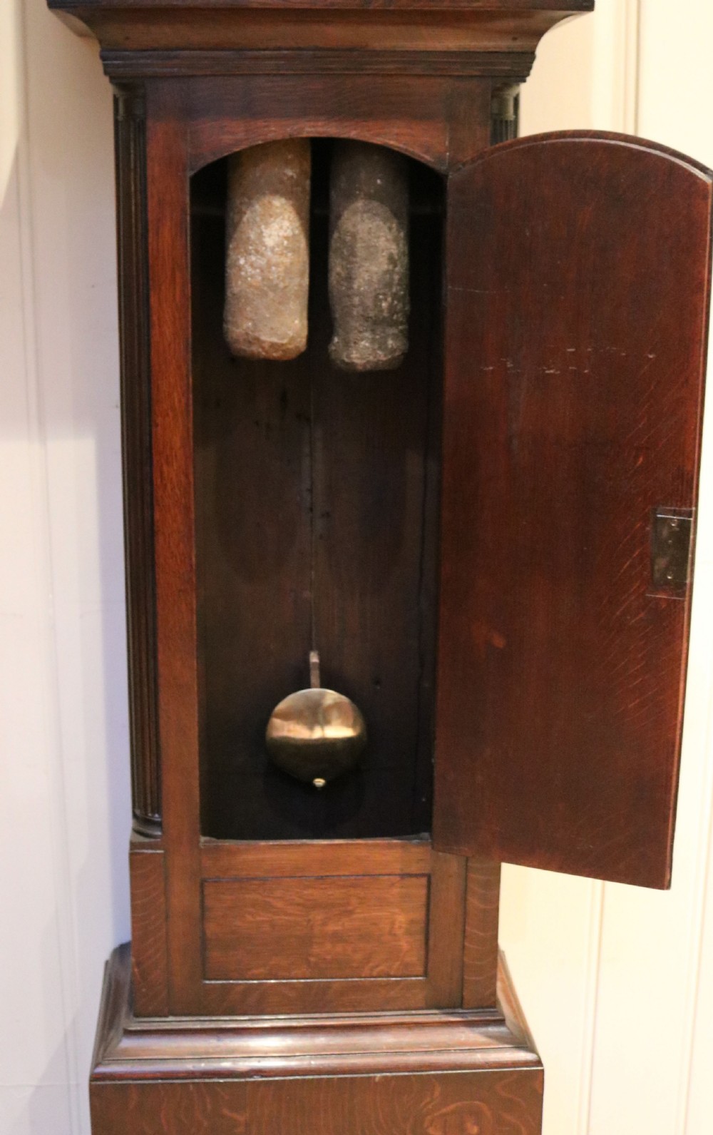 Small Oak Scottish Longcase Clock (Scotland, c. 1820) View VIII