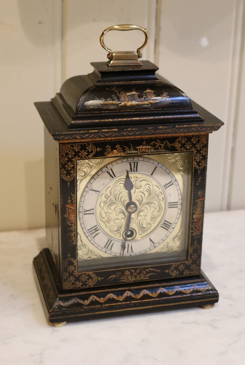Chinoiserie Bracket Clock (England, 1930) View II
