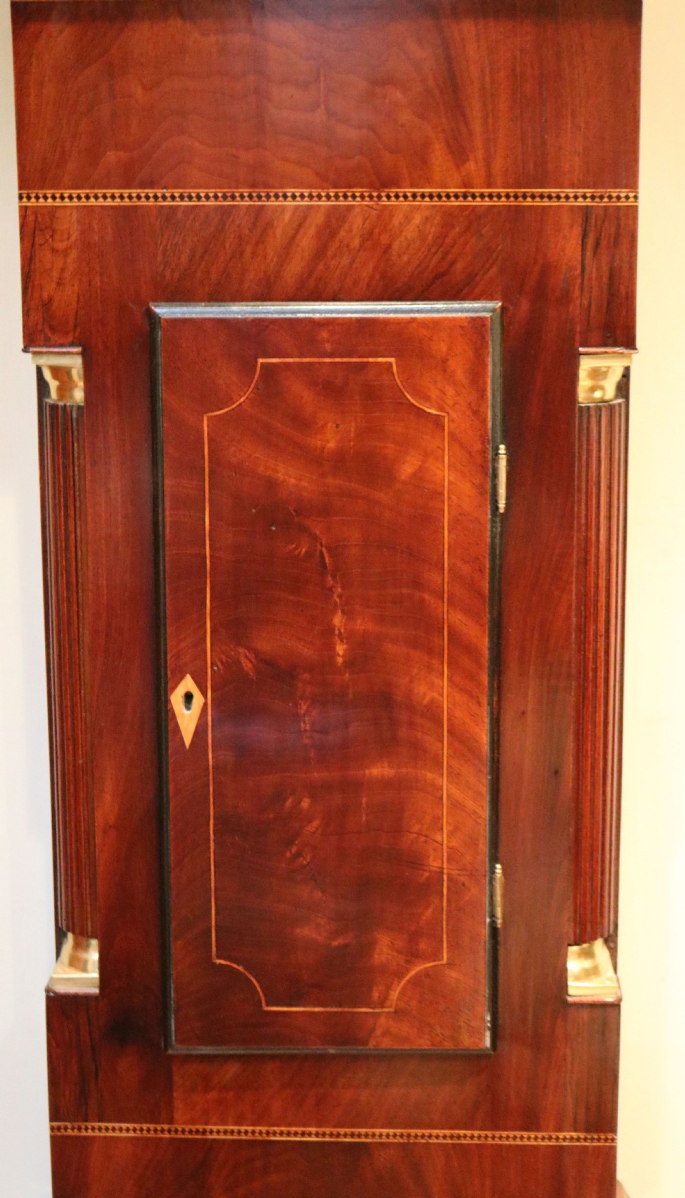 Mahogany Moon Phase Longcase Clock (England, c. 1830) View VI