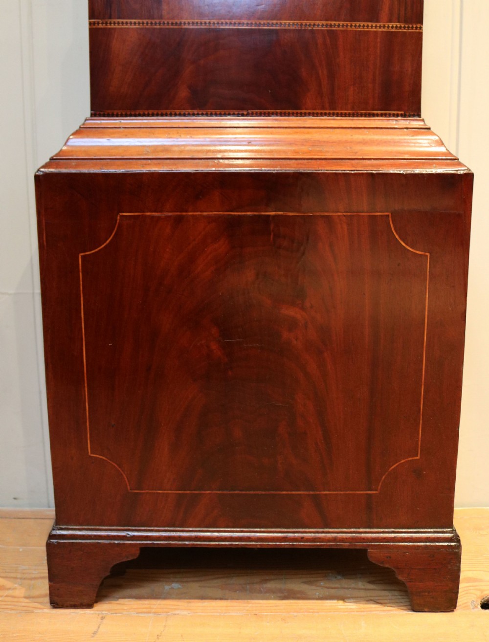 Mahogany Moon Phase Longcase Clock (England, c. 1830) View VII