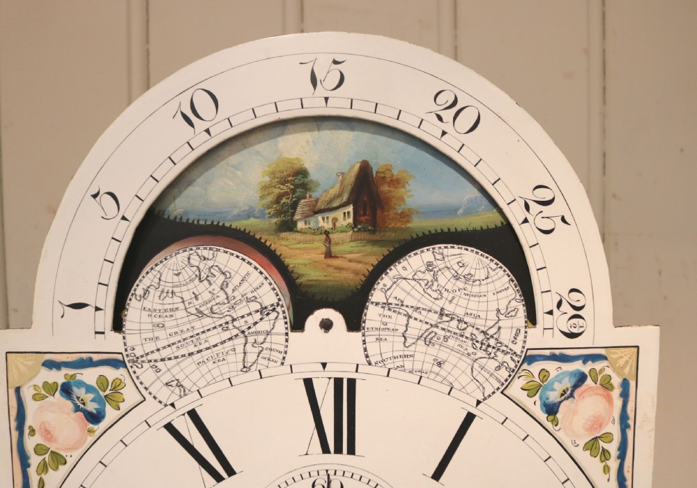 Mahogany Moon Phase Longcase Clock (England, c. 1830) View XV