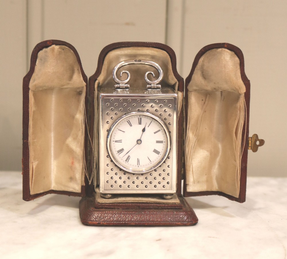 Miniature Silver Carriage Clock (Switzerland, 1907) View II