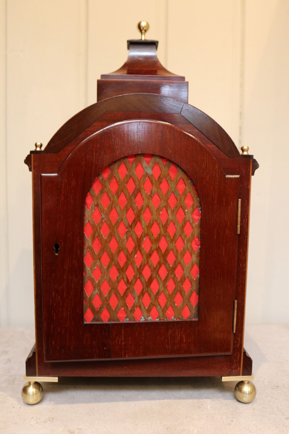Mahogany and Inlay Fusee Bracket Clock (Scotland, c. 1900) View XI