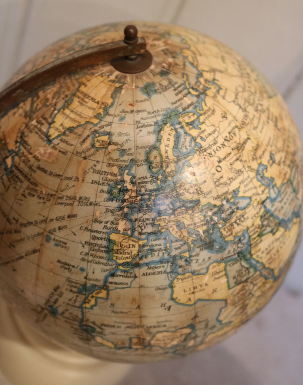 Art Deco 8 inch Terrestrial Globe (England, 1947) View VII