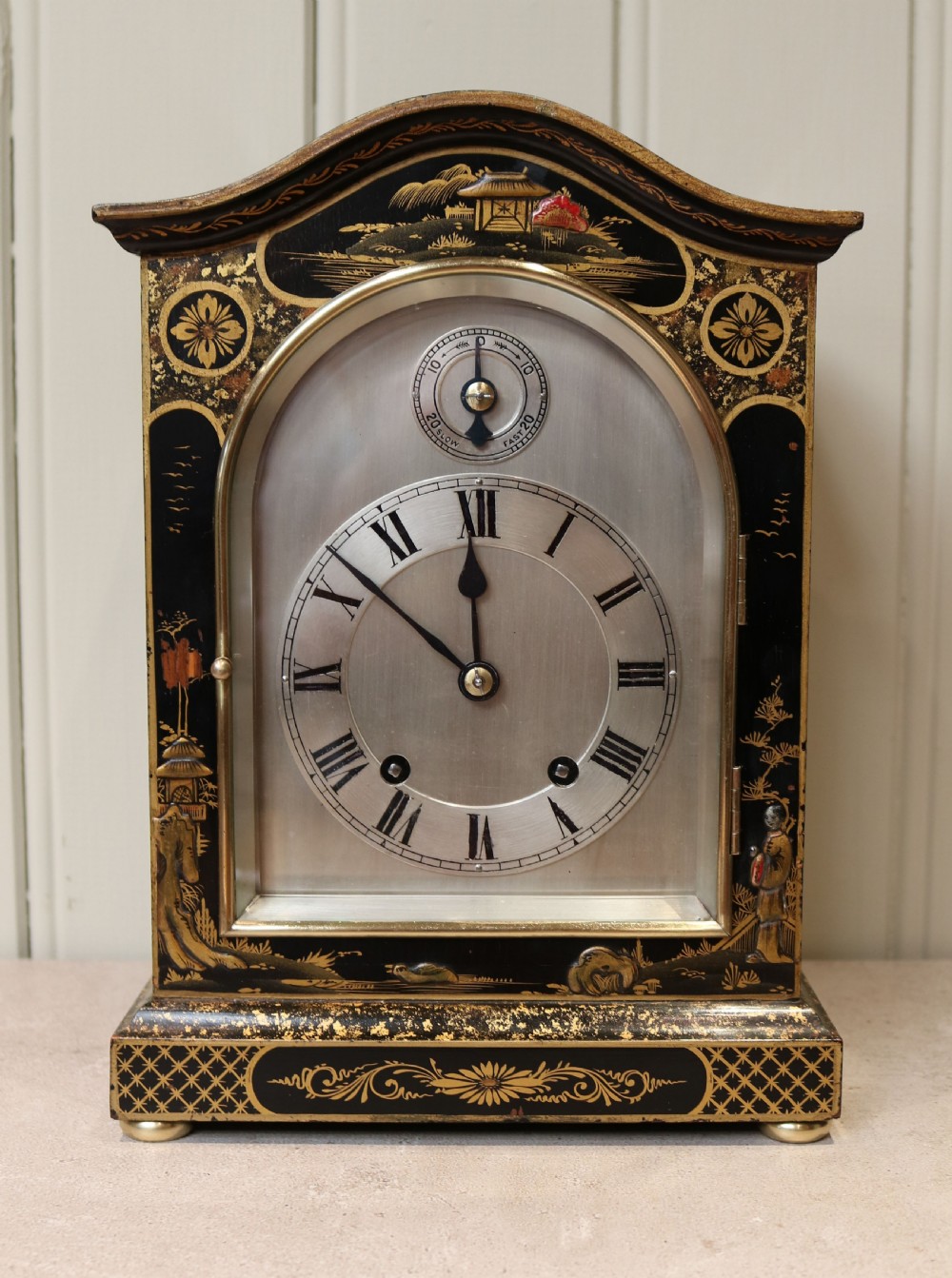 Chinoiserie Ting Tang Bracket Clock 
