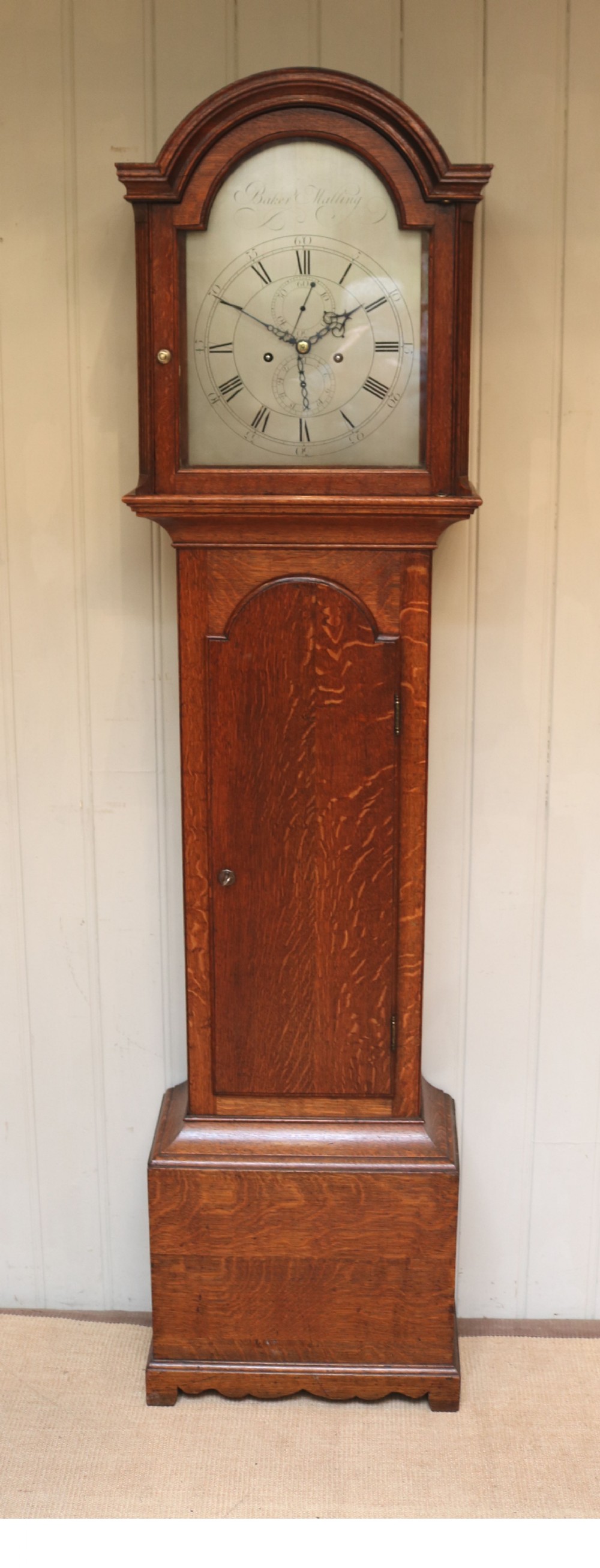 Small Oak Longcase Clock (England, c. 1770)