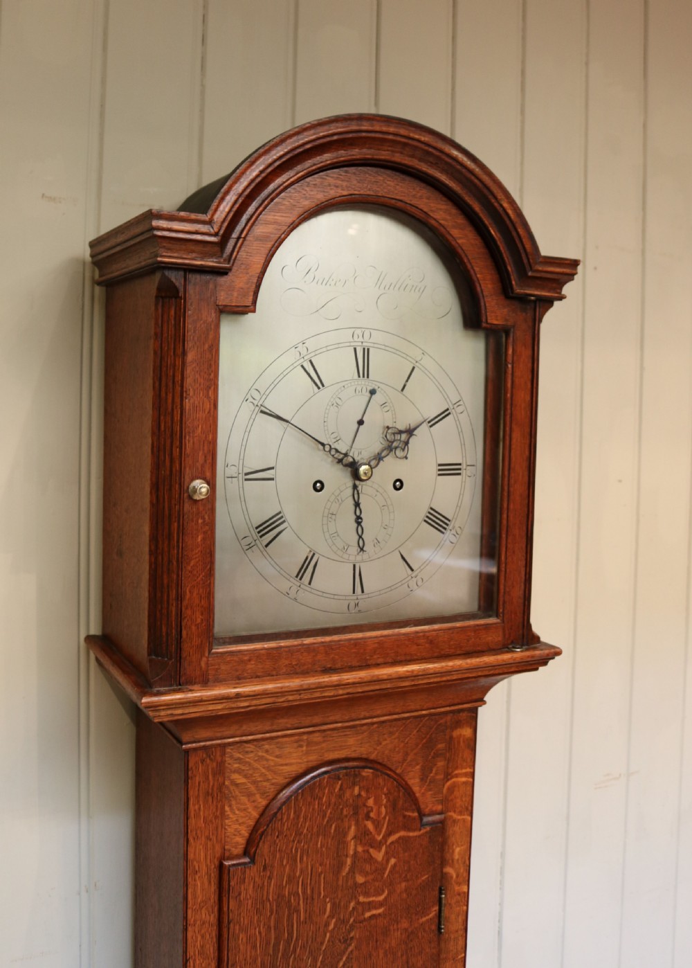 Small Oak Longcase Clock (England, c. 1770) View V