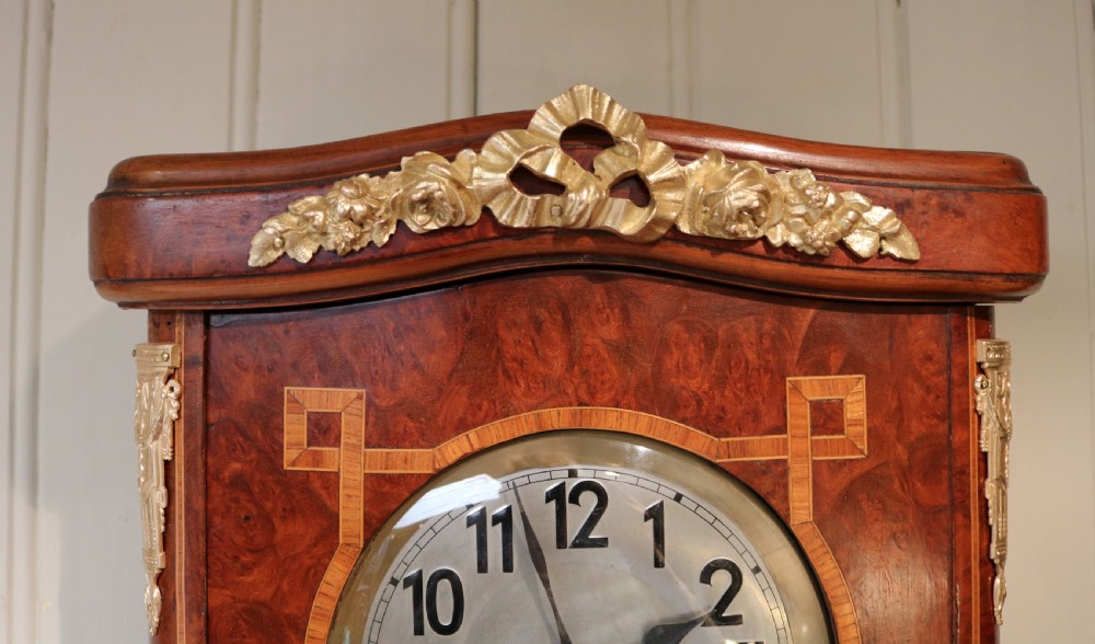 Burr Maple Westminster Chime Wall Clock (Germany, c. 1920) View IV