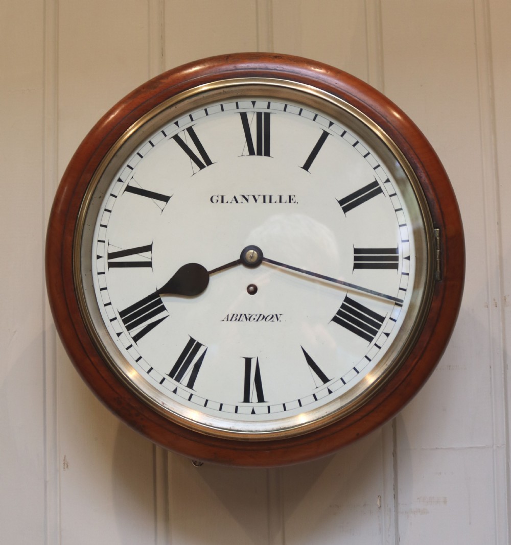 Mahogany Fusee Dial Clock (England, c. 1870)