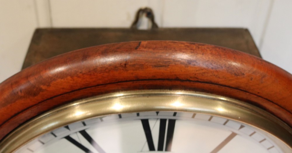 Mahogany Fusee Dial Clock (England, c. 1870) View V
