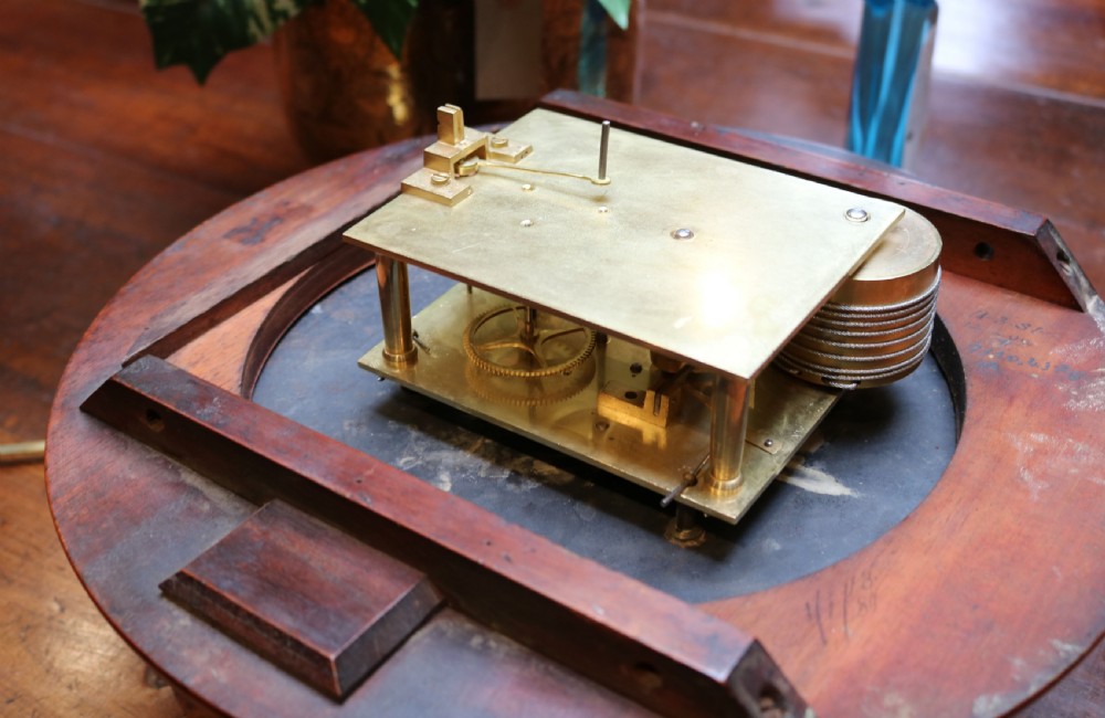 Mahogany Fusee Dial Clock (England, c. 1870) View VII