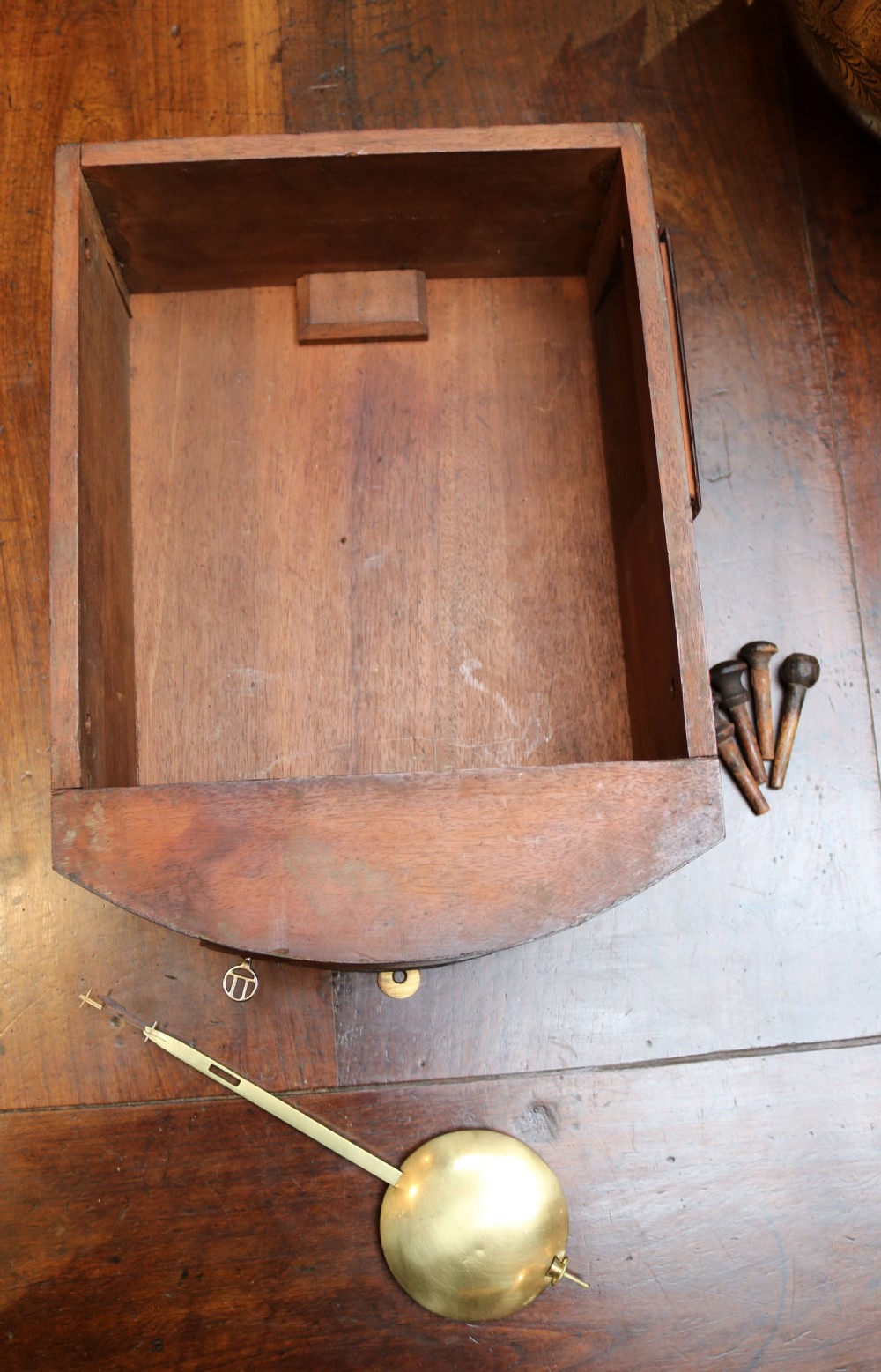 Mahogany Fusee Dial Clock (England, c. 1870) View IX