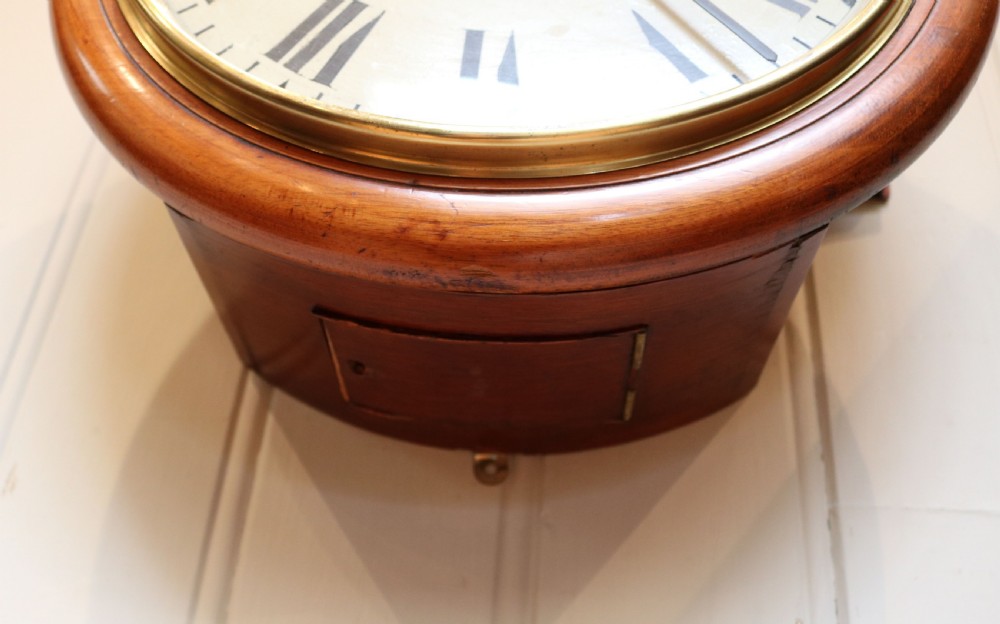 Light Mahogany Fusee Dial Clock (England, c. 1890) View II