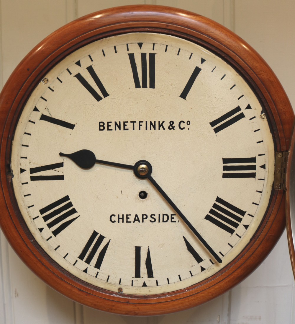 Light Mahogany Fusee Dial Clock (England, c. 1890) View V