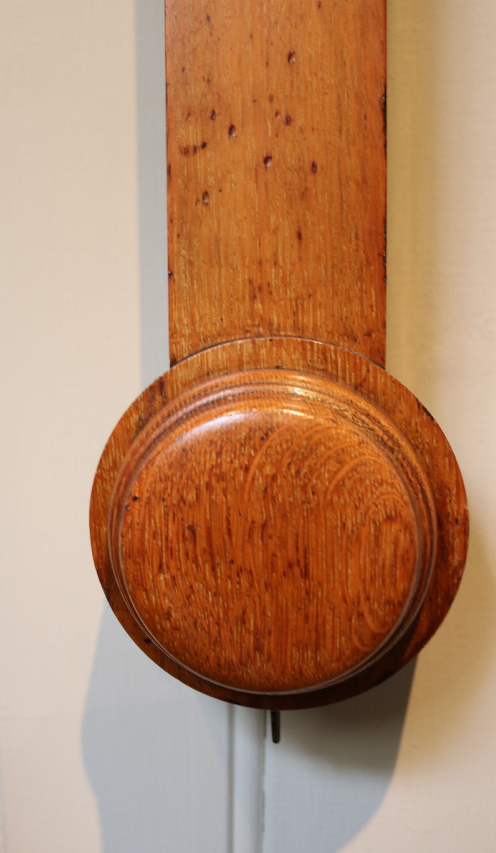 Solid Oak Stick Barometer (England, c. 1860) View VI