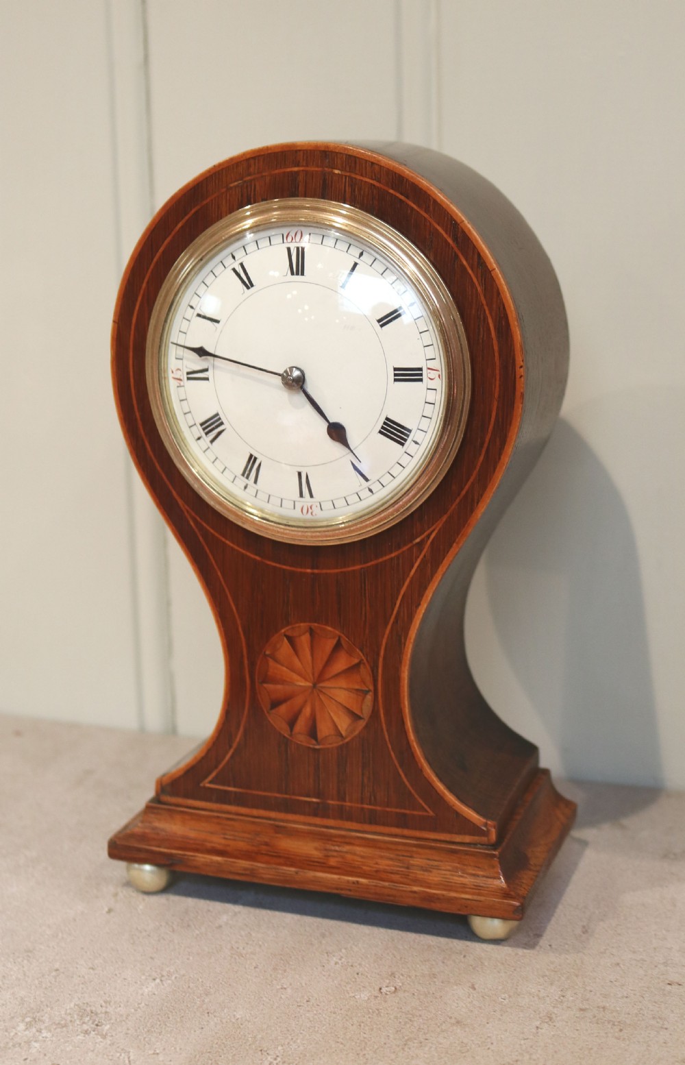 Solid Oak Balloon Clock (England and France, c. 1905)