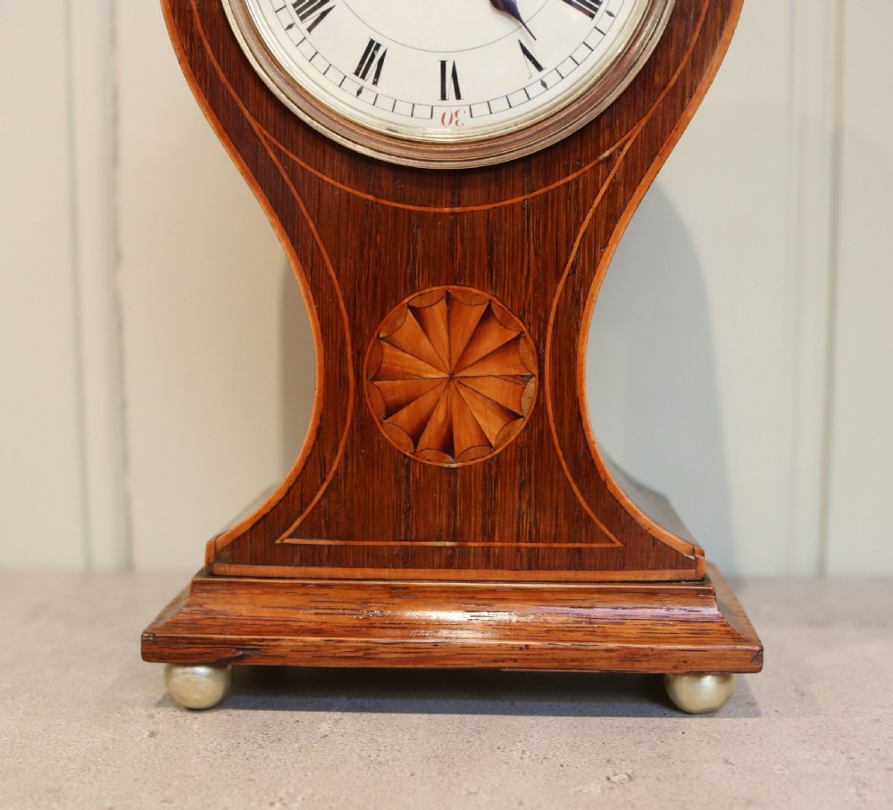 Solid Oak Balloon Clock (England and France, c. 1905) View III
