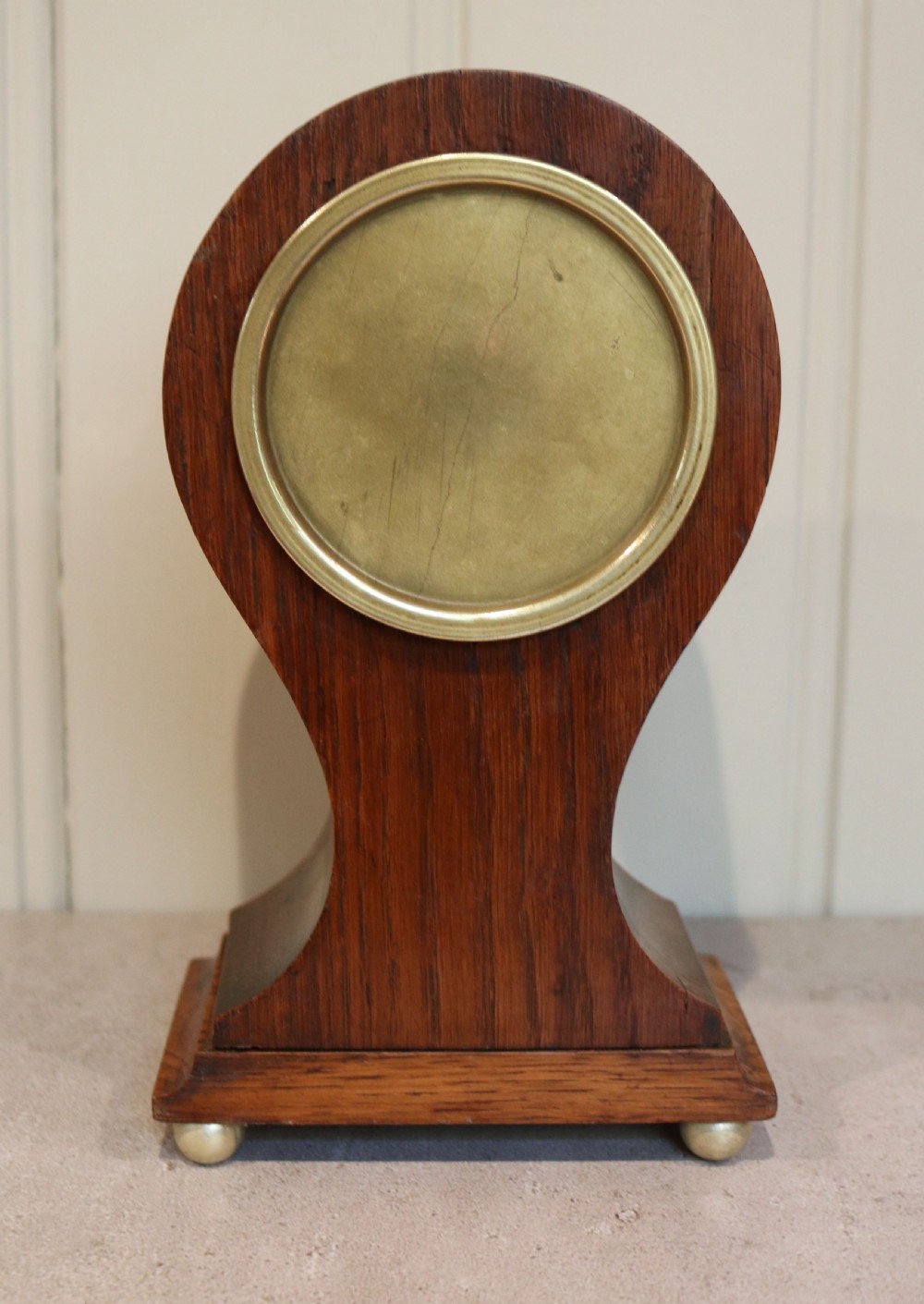 Solid Oak Balloon Clock (England and France, c. 1905) View V