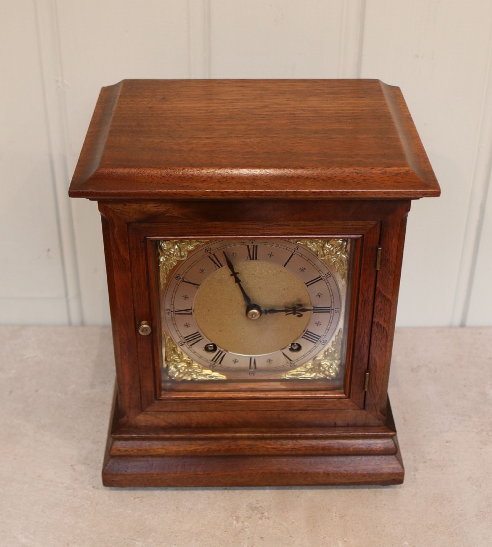  Walnut Striking Mantel Clock (Germany, c. 1890) View IV