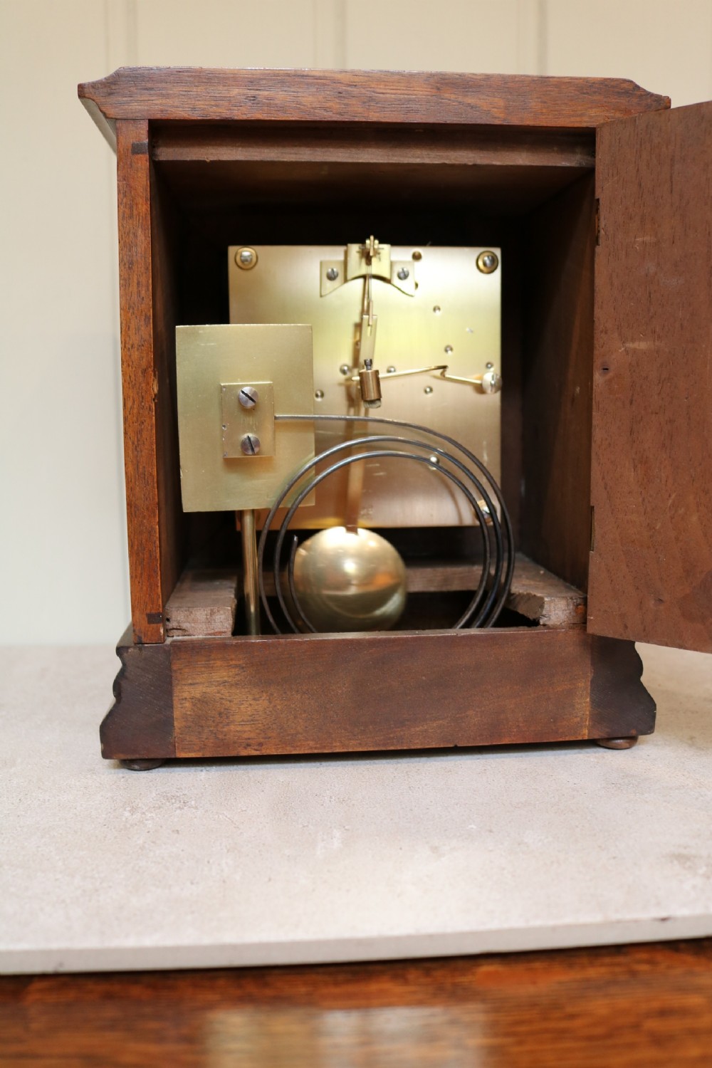 Walnut Striking Mantel Clock (Germany, c. 1890) View VII