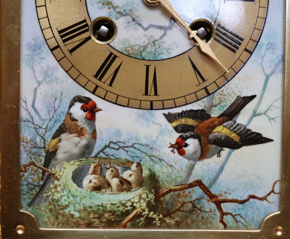 Victorian Gilt and Porcelain Panel Mantel Clock View IV