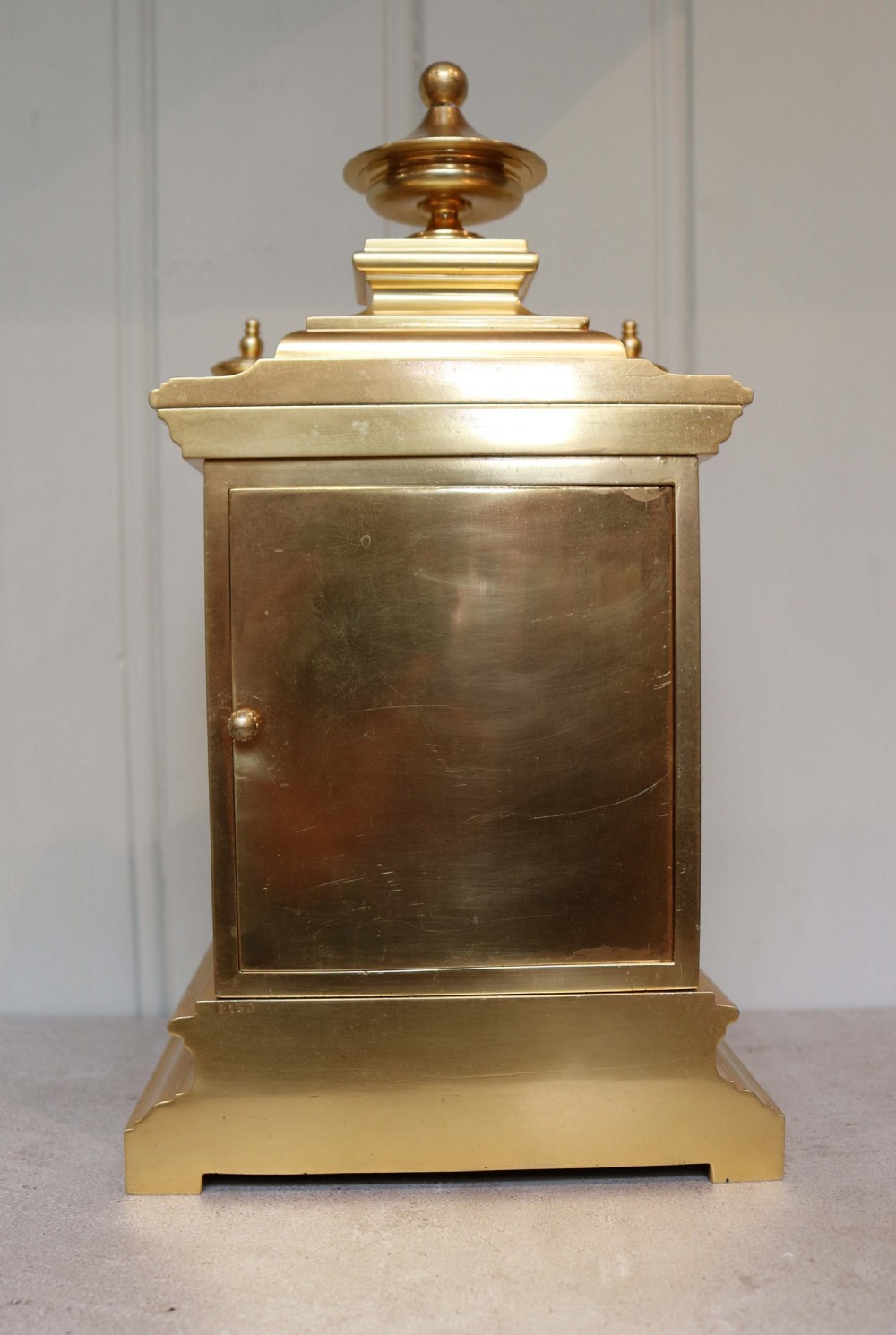 Victorian Gilt and Porcelain Panel Mantel Clock View VIII