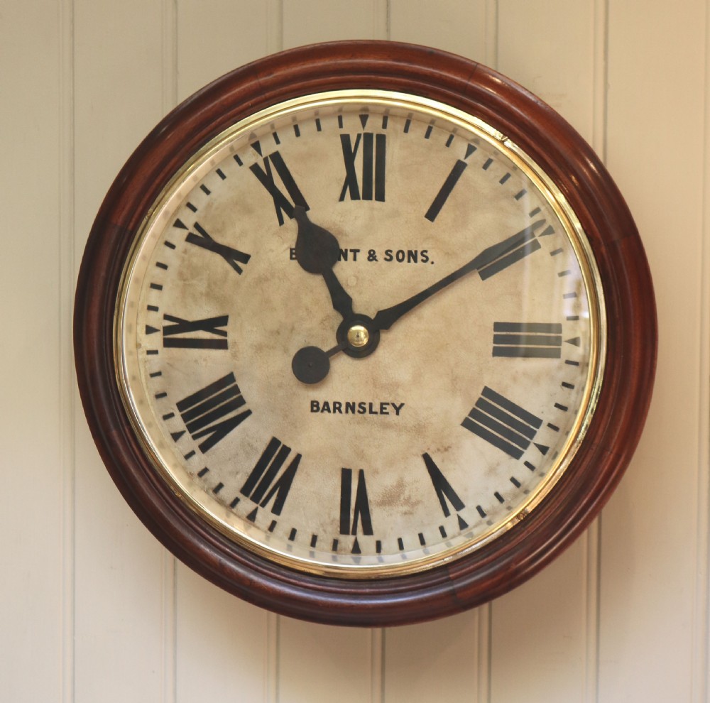 Large Industrial Factory Dial Wall Clock (England, c. 1880) View II