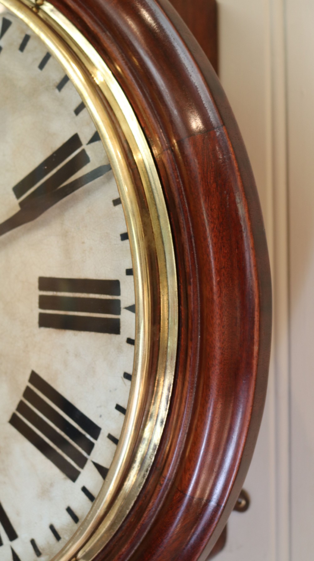 Large Industrial Factory Dial Wall Clock (England, c. 1880) View III