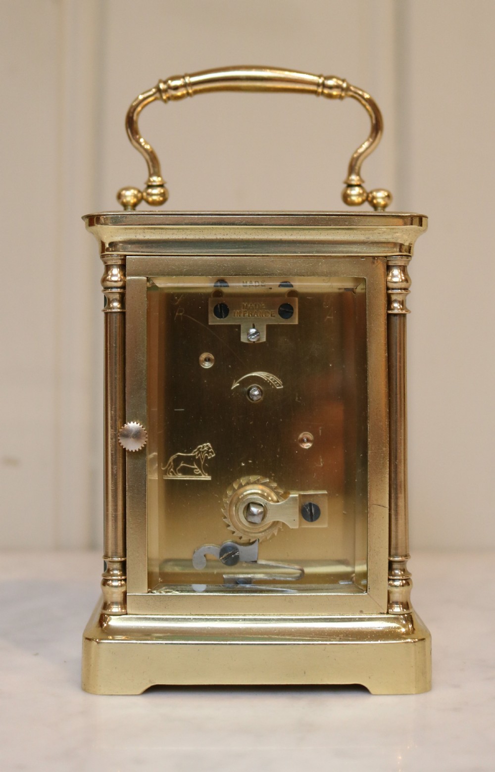 Carriage Clock with Unusual Elliptical dial (France, 1910) View IV