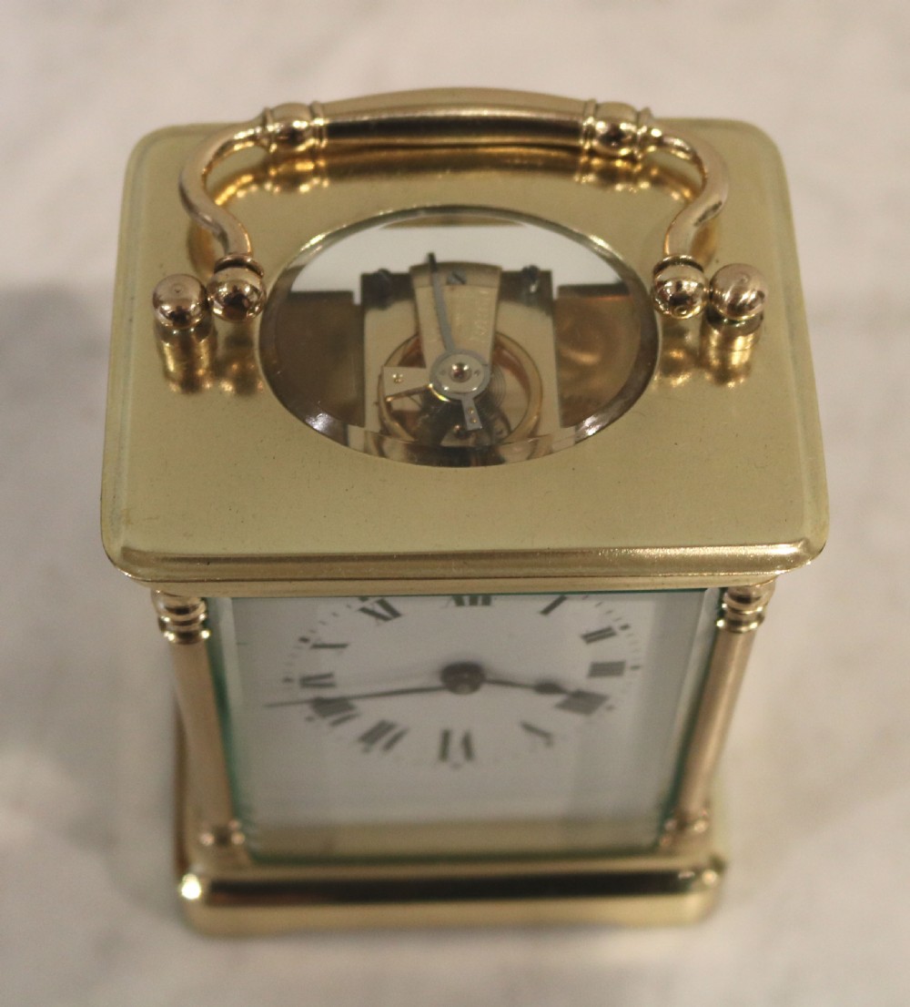 Carriage Clock with Unusual Elliptical dial (France, 1910) View VI