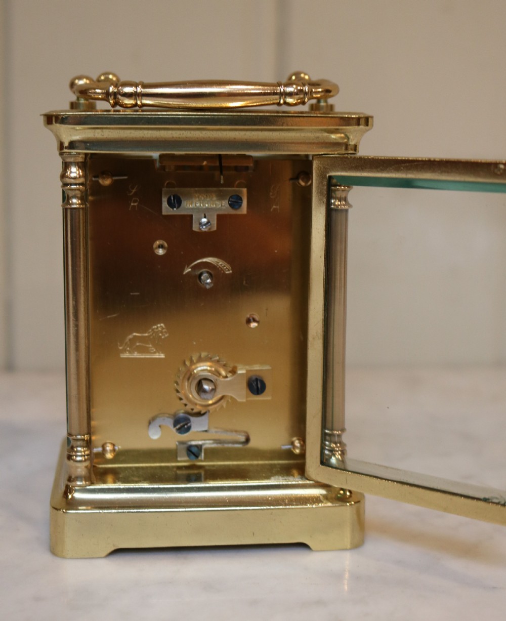 Carriage Clock with Unusual Elliptical dial (France, 1910) View VII