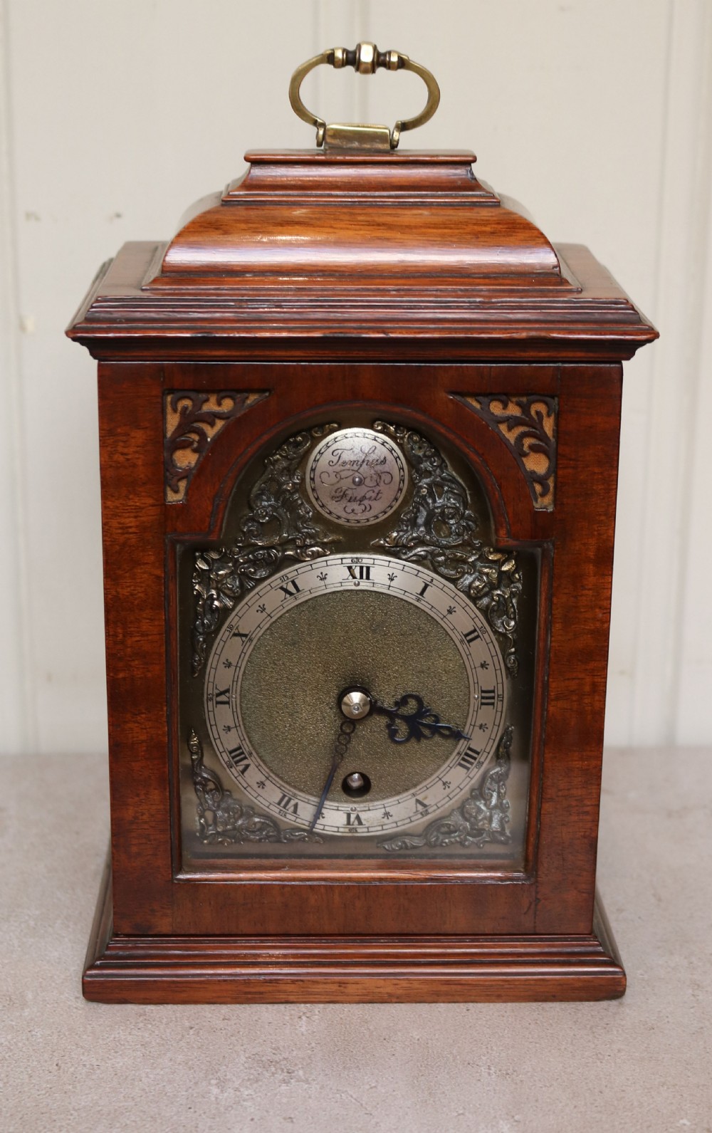Miniature Mahogany Bracket Clock (England, c. 1920) View IV