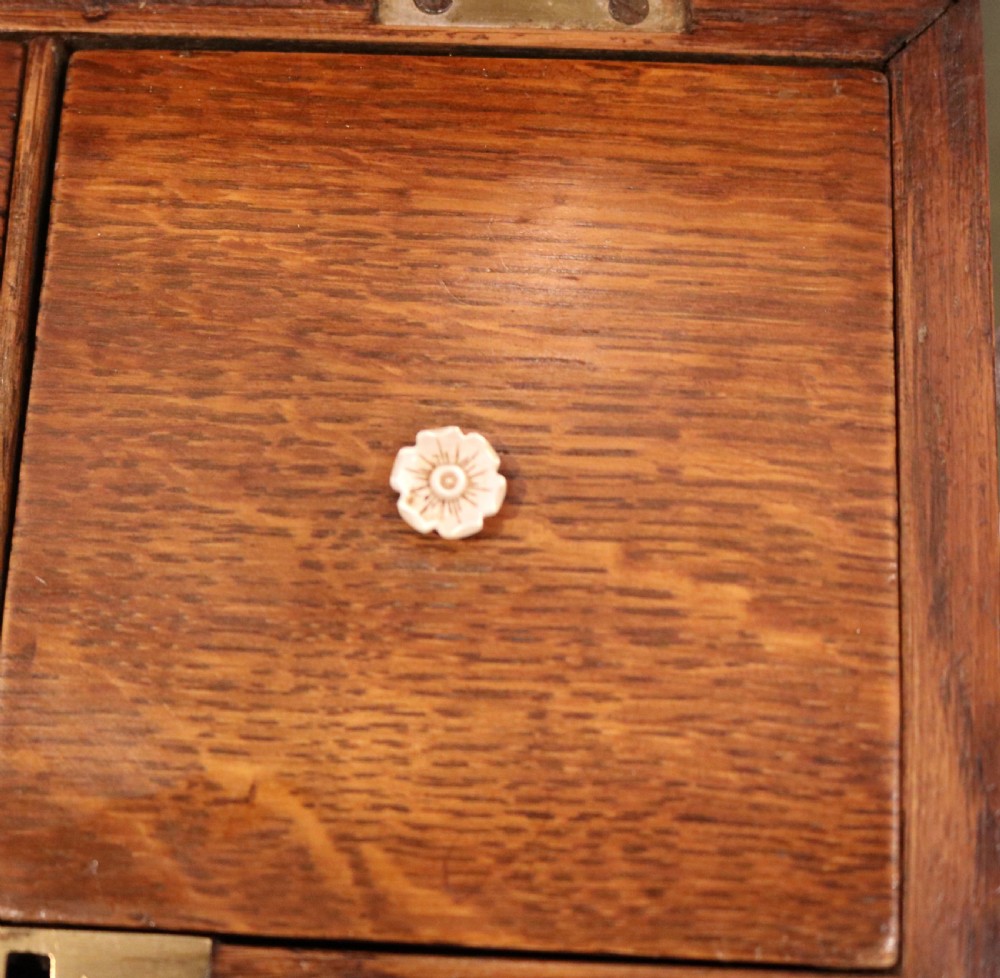 Arts and Crafts Oak Tea Caddy (England, c. 1900) View VI