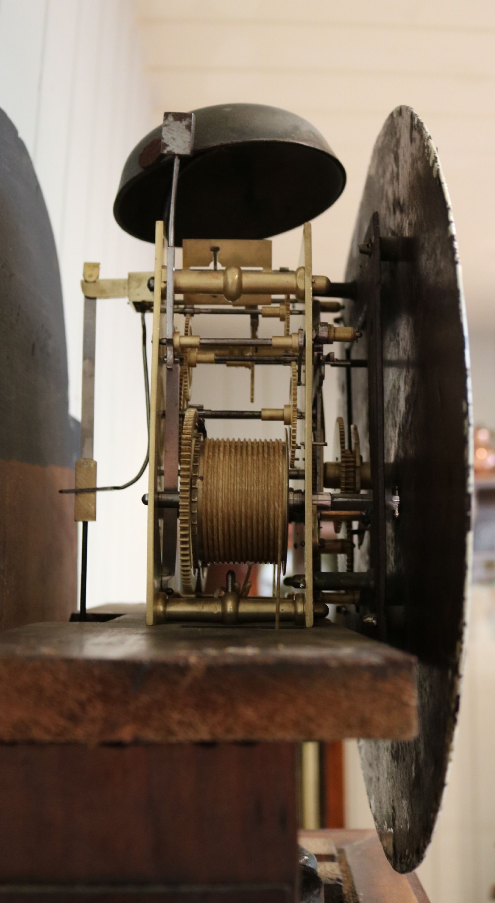 Scottish Flame Mahogany Longcase Clock (Scotland, c. 1825) View X