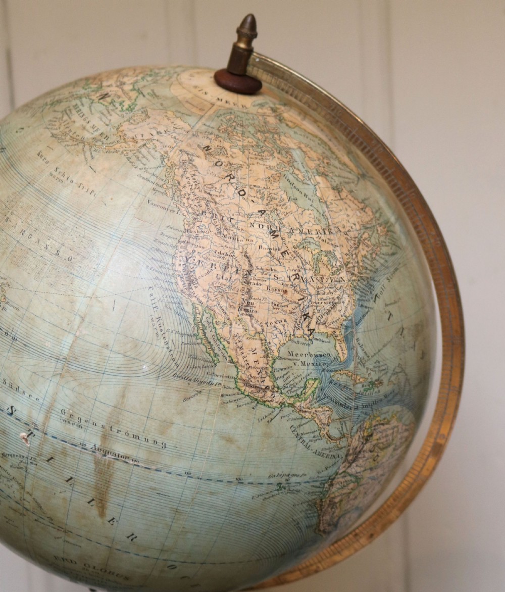 German 9 Inch Terrestrial Globe (Germany, 1868) View IV