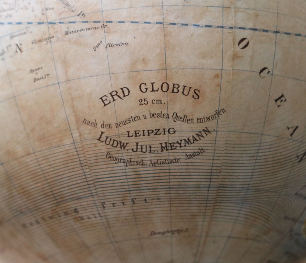 German 9 Inch Terrestrial Globe (Germany, 1868) View VII
