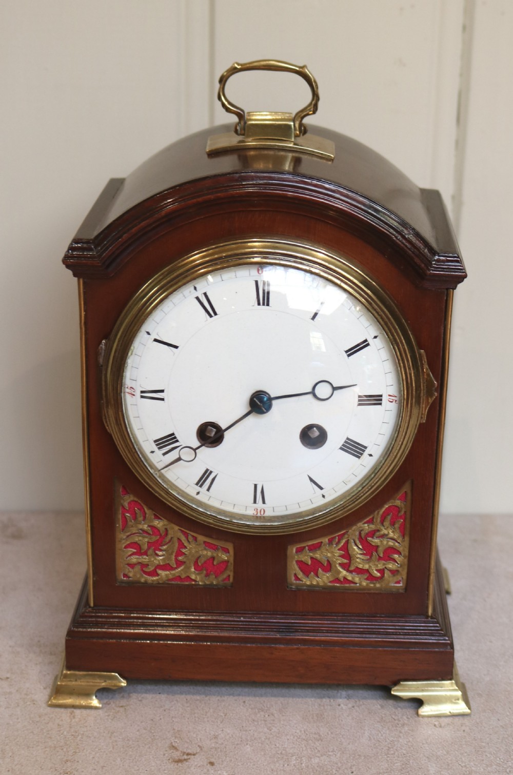 Miniature Mahogany Bracket Clock (England and France, c. 1910) View III