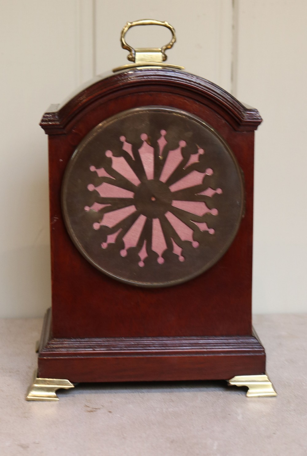 Miniature Mahogany Bracket Clock (England and France, c. 1910) View VII