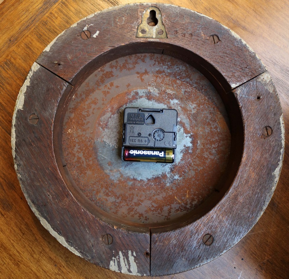 Solid Oak School Wall Clock (United Kingdom, c. 1910) View IV