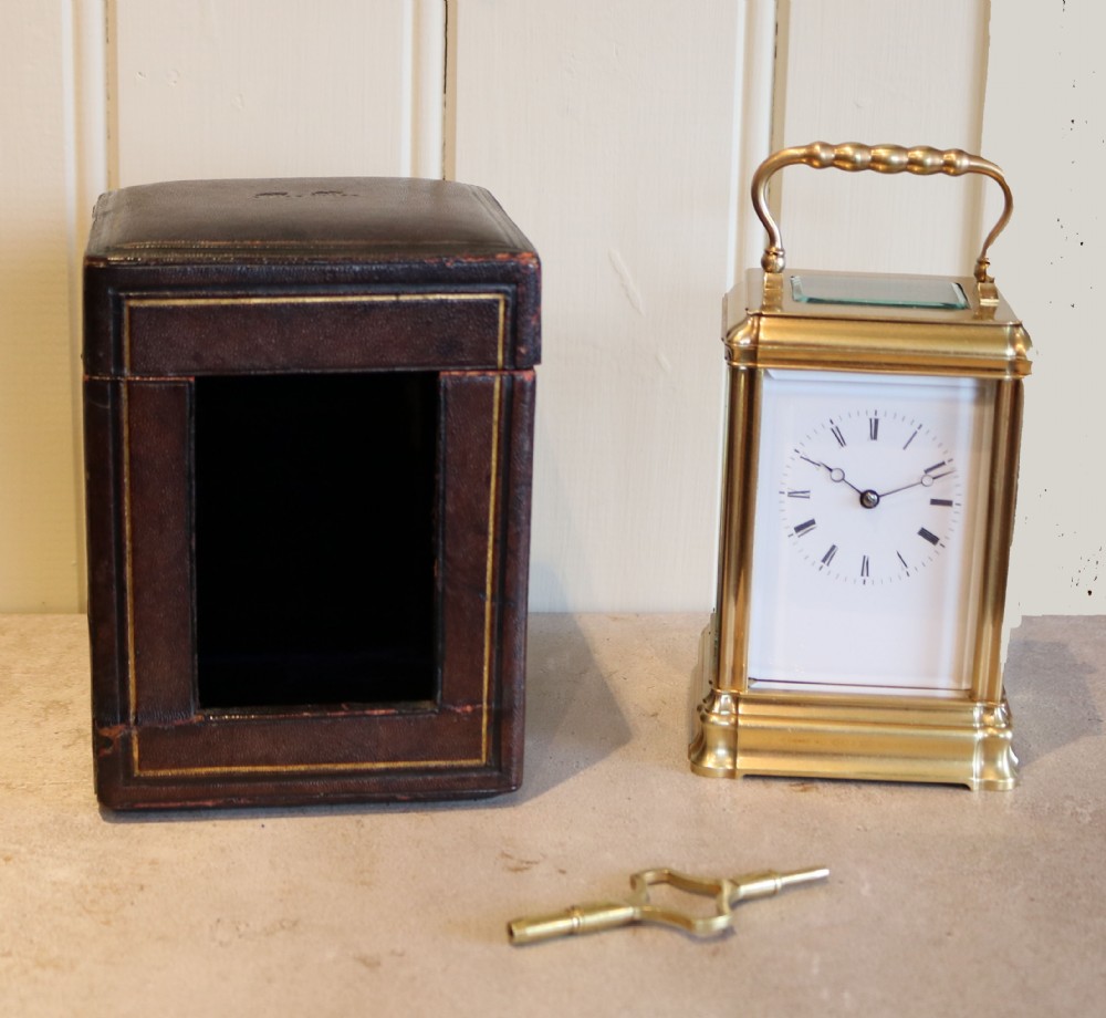 Bell Striking Gorge Case Carriage Clock (France, c. 1880) View X