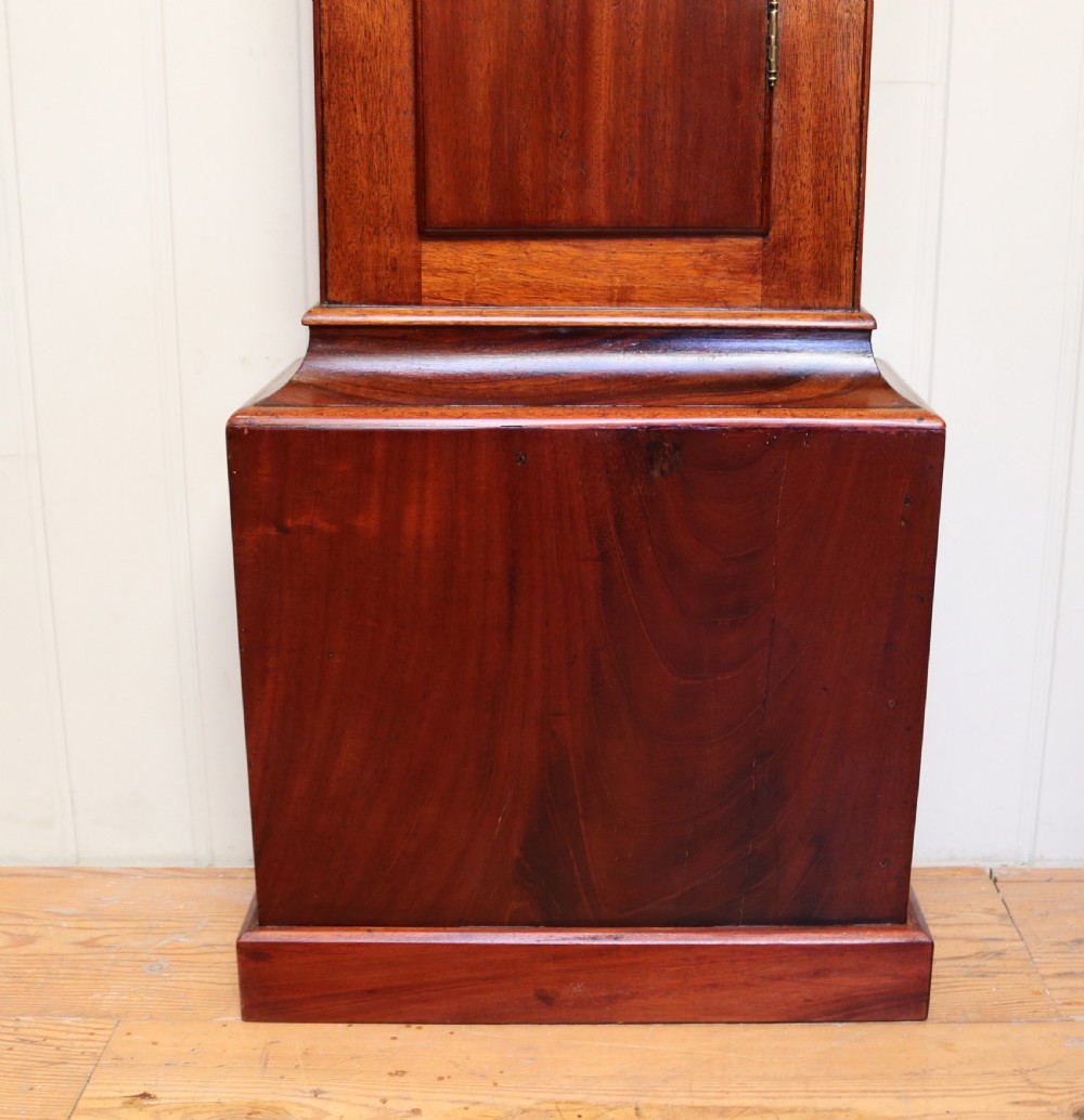Small Mahogany Longcase Clock With Rocking Ship View VI