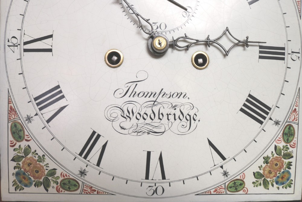 Small Mahogany Longcase Clock With Rocking Ship View VIII