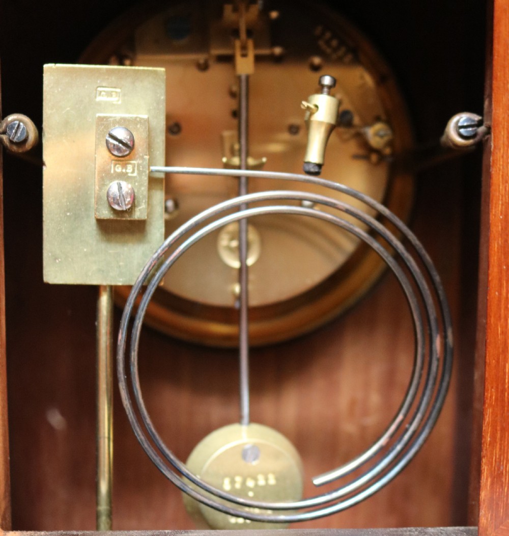 Edwardian Mahogany and Inlay Mantel Clock View VIII