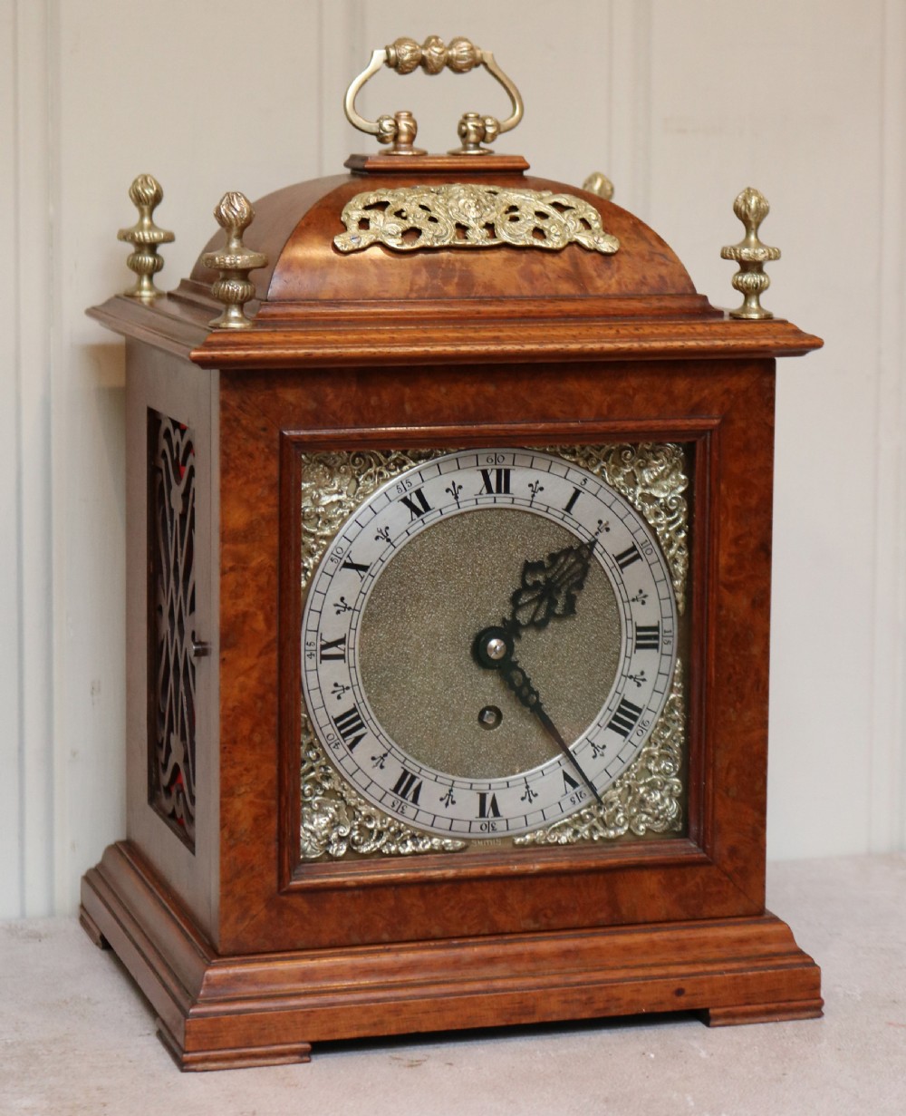 Burr Walnut Bracket Clock