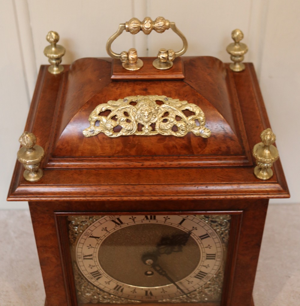 Burr Walnut Bracket Clock View IV