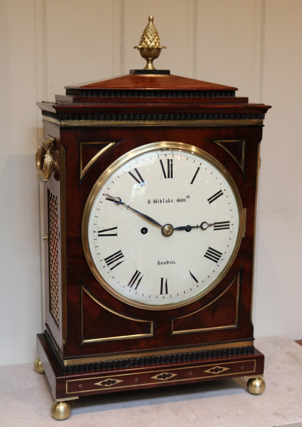 Regency Mahogany Bracket Clock